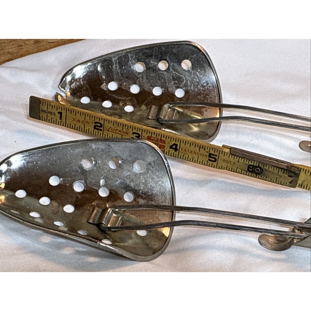 Vintage Ekco Hammered Metal Chrome‎ Adjustable Shoe Tree Pair - Picture 9 of 10
